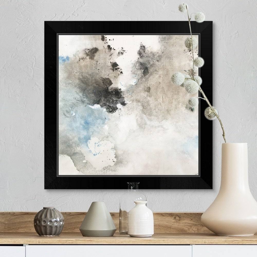 Black Framed Print Wood Square Rectangle 1 Piece 16 x 16 D6898