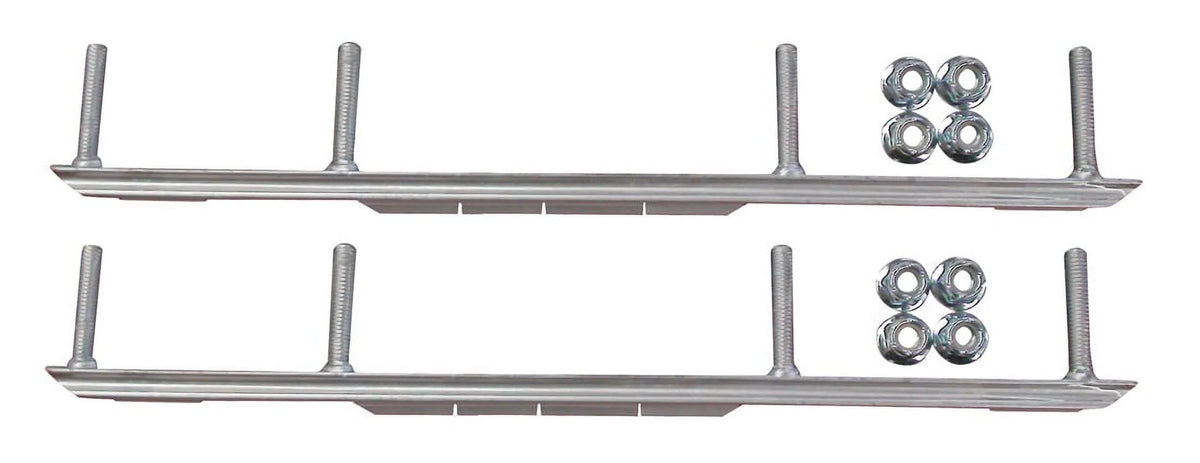 Orange XT Snowmobile Skis Complete Kit W2076