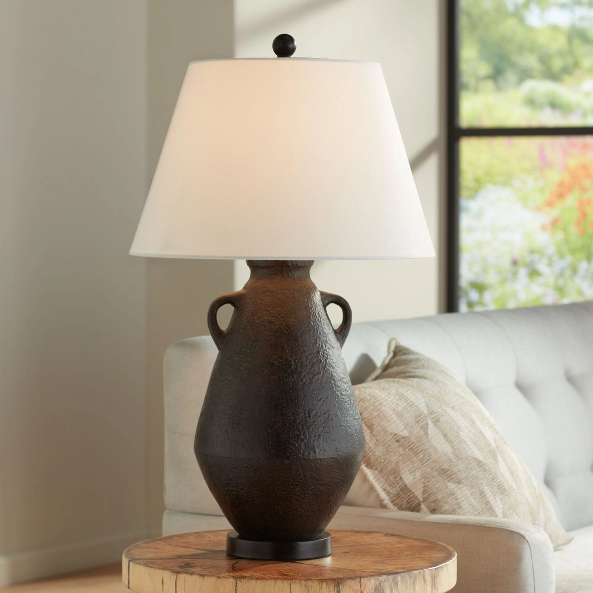 28" Tall Black Table Lamp D811001