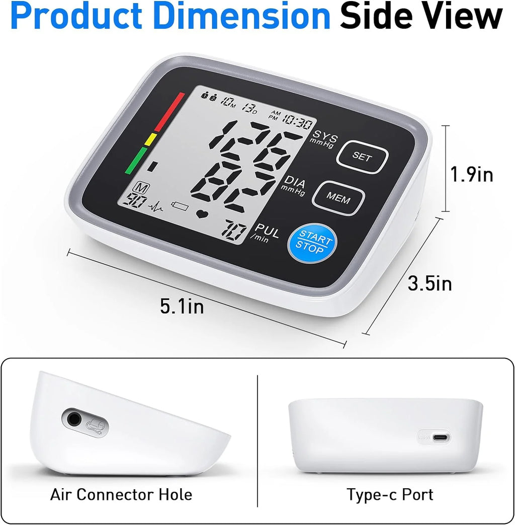 Blood Pressure Monitor 2 Cuff Sizes Upper Arm Automatic Digital L932