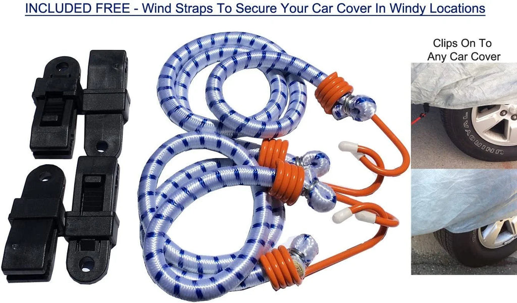 SUV Cover with Fleece Lining, Anti-Theft Cable Lock, Storage Bag & Wind Straps F960