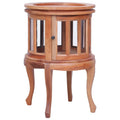 Mahogany Wood Storage Cabinet with 2 Glass Doors X883945