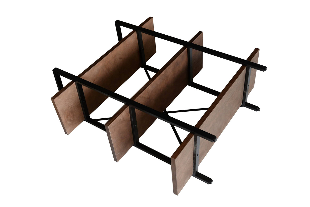 Walnut Brown 3 Shelf Etagere Bookcase R4206
