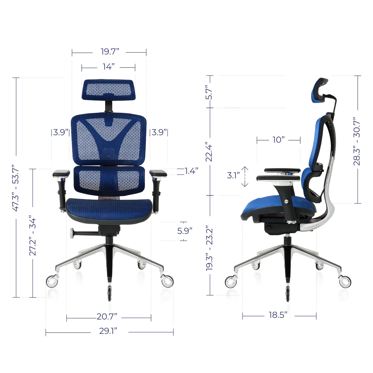 Ergonomic Mesh Swivel Rolling Office Chair F827399