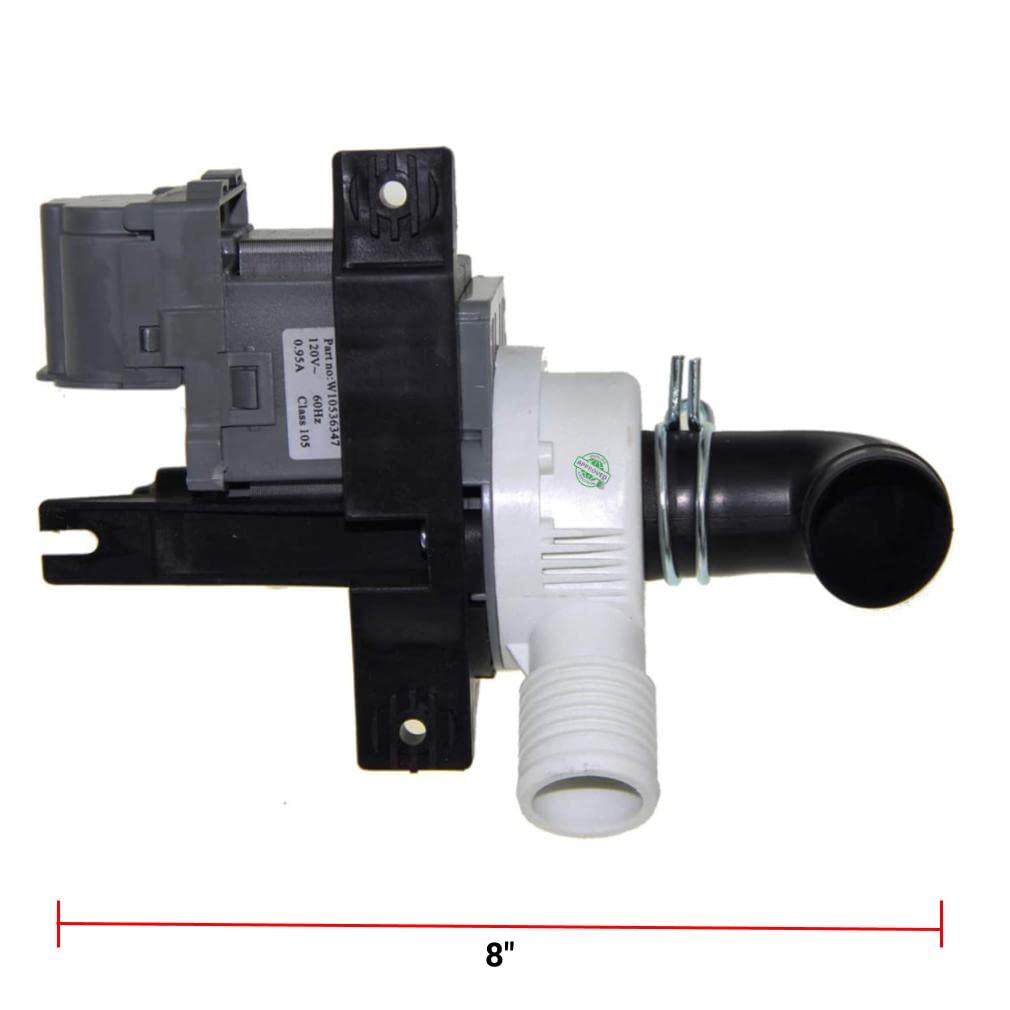 Washer Drain Pump 8" Length S5435