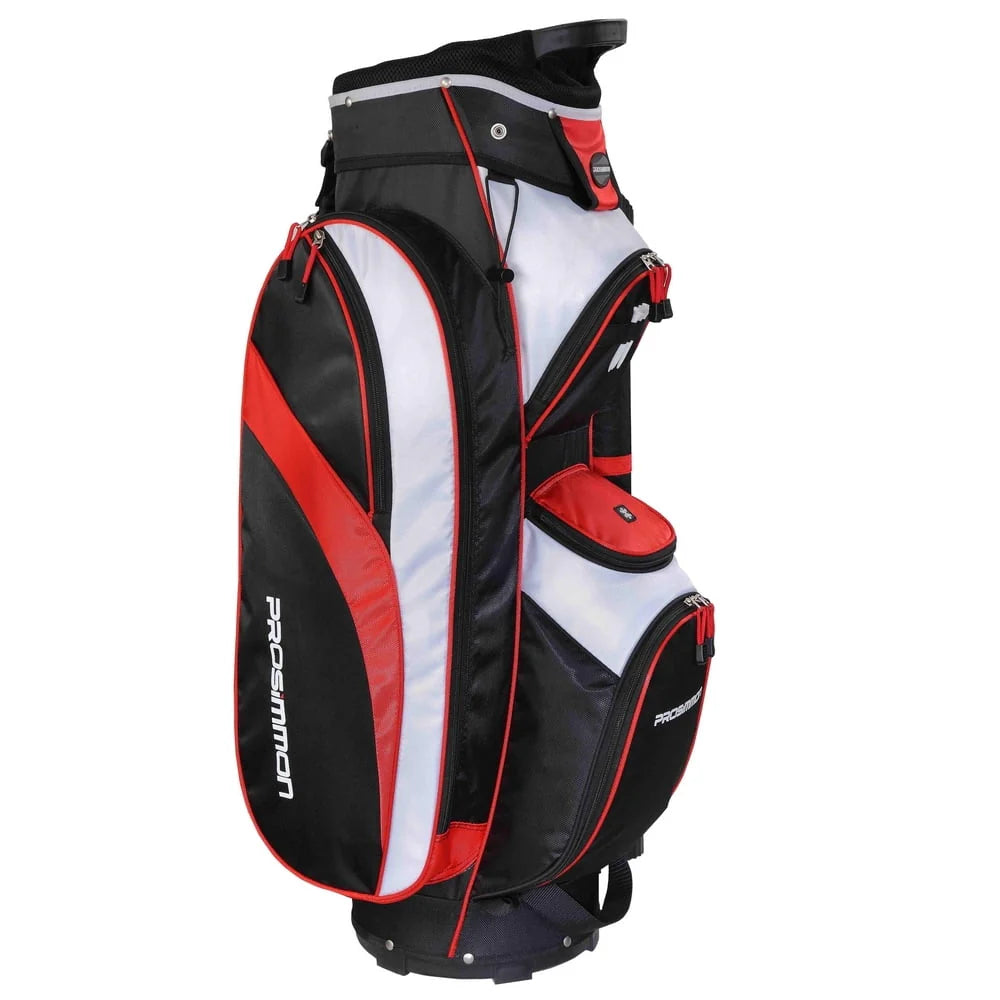 14 Way Cart Golf Bag Black Red Q107107