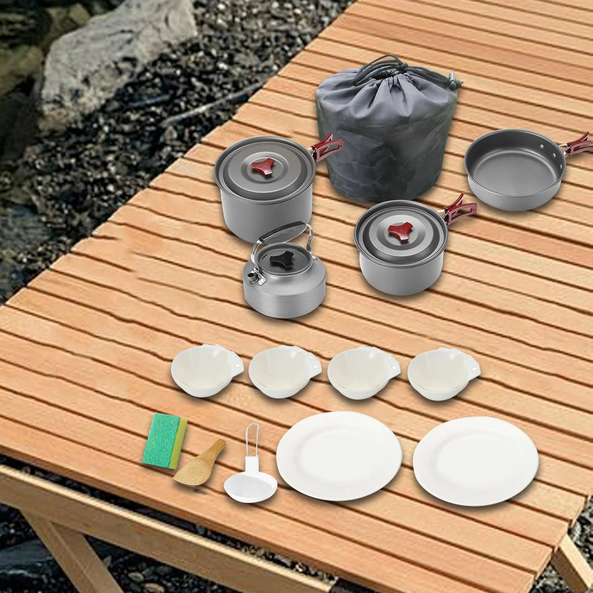Non Stick Camping Cookware Mess T8676