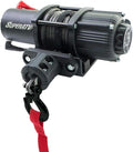 3500 lb Black Ops Winch with Heavy Duty Winch Mounting Plate Complete Kit M1004