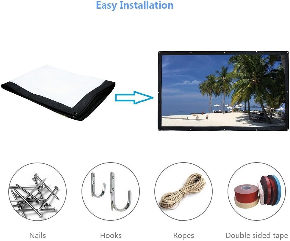 180 Inch 16:9 Portable Projector Screen E771