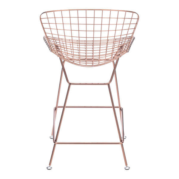 Rose Gold Wire Counter Chair Set of 2 R31688