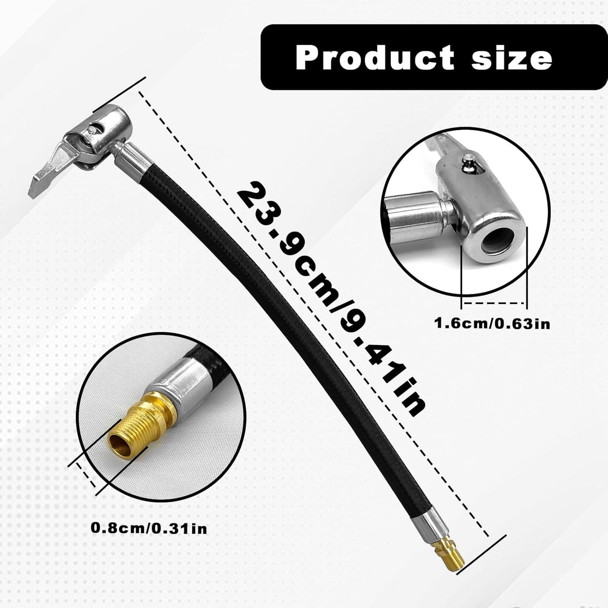 Rubber Tire Inflator Hose Adapter (9.2inch) Y397875