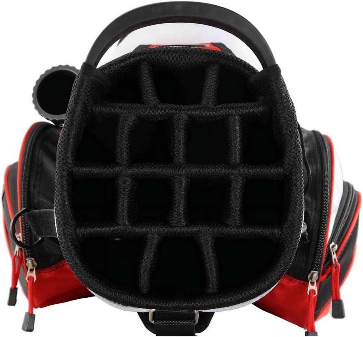 14 Way Cart Golf Bag Black Red Q107107