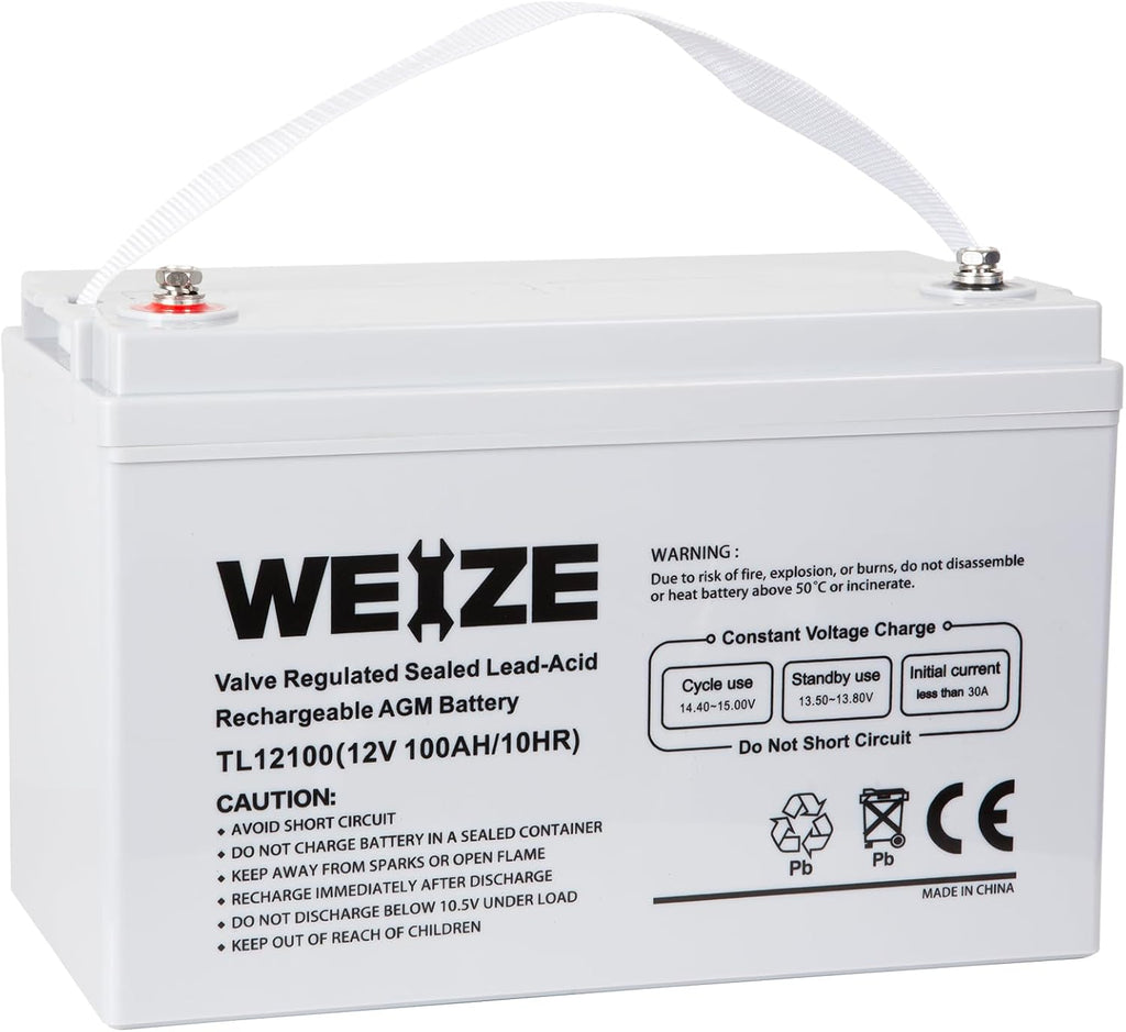 12 Volt 100Ah AGM Deep Cycle Battery G419
