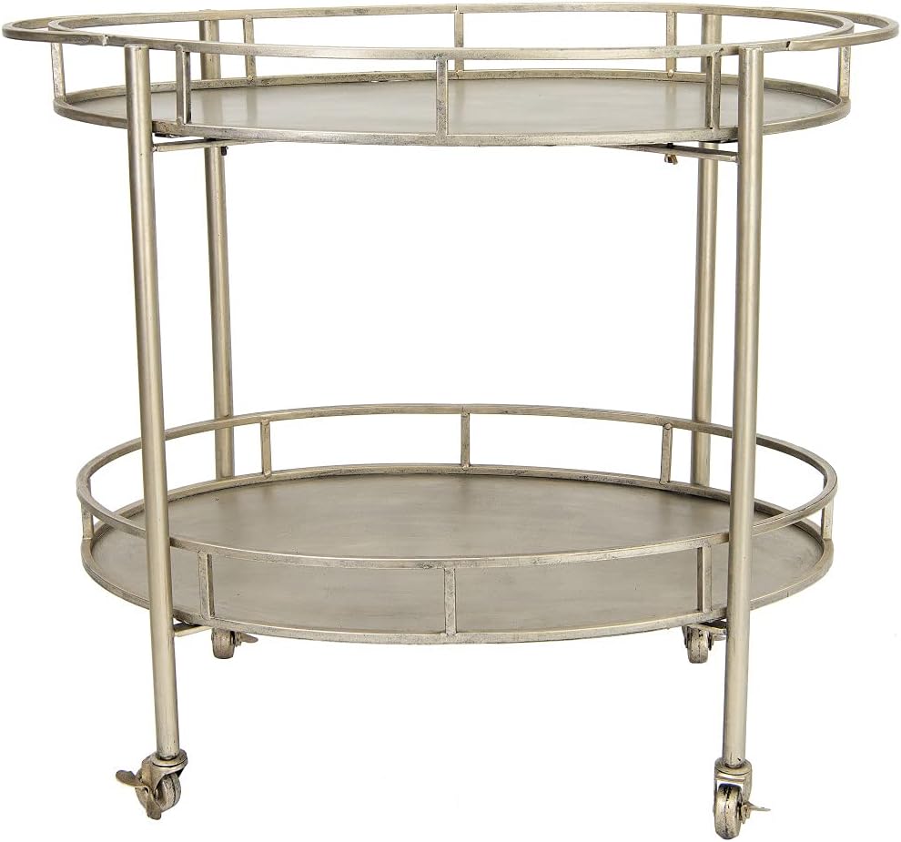 Gold 2 Tier Metal Bar Cart G205