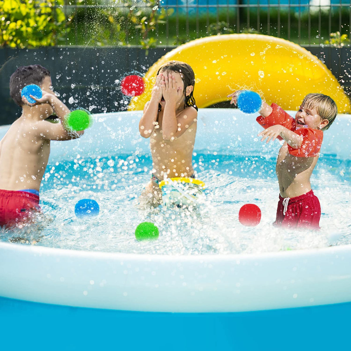 200 Reusable Fabric Water Balloons for Outdoor Games Q96296