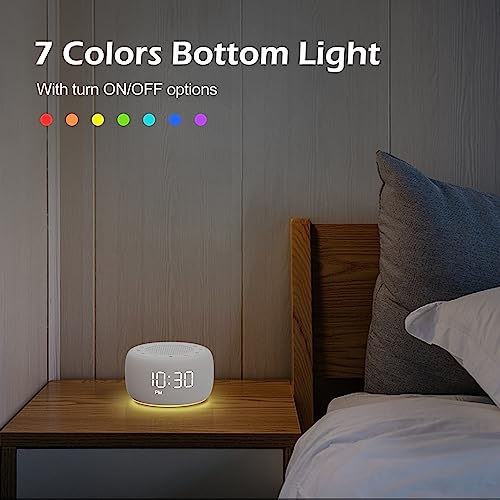 White Noise Machine with 18 Soothing Sounds, 7 Night Light, Sleep Timer H468495