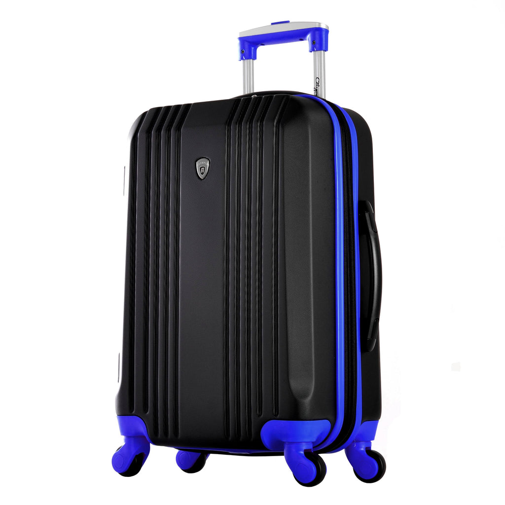 Black Blue Carry-On Suitcase O865802