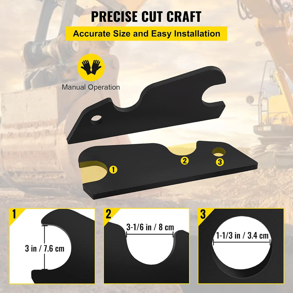3/4 Thickness Steel Bucket Ears 2pcs L13957