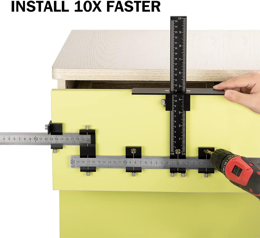 Adjustable Stainless Steel Cabinet Hardware Jig S91947