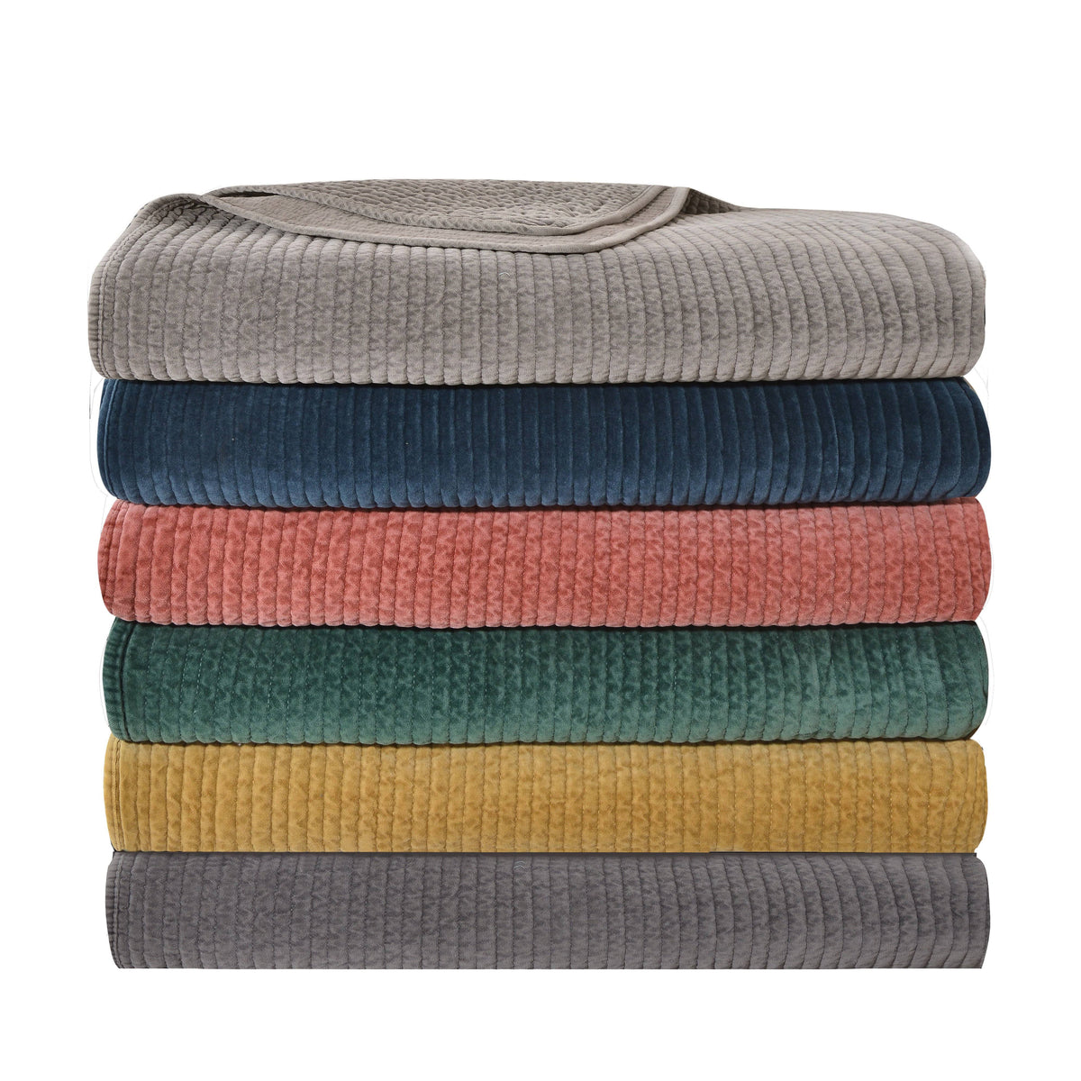 Stone Washed Cotton Velvet Quilt Q947431