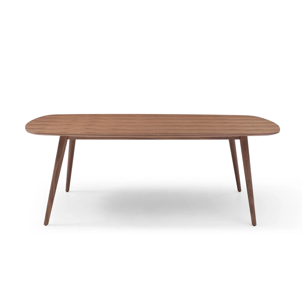 Large Walnut Wood Dining Table with Solid Wood Legs Q1105