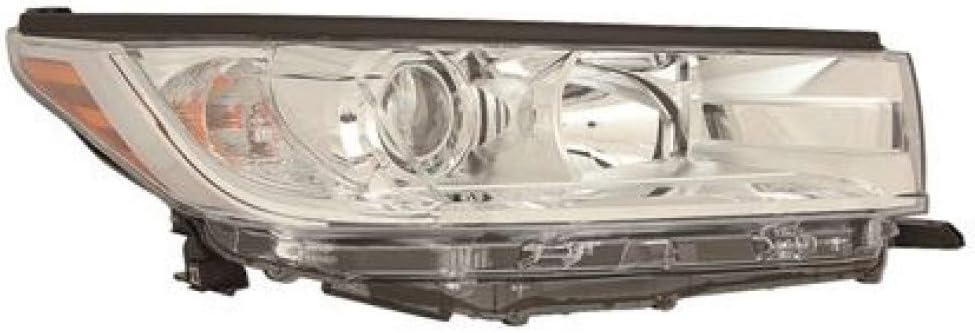 Passenger Side Headlight Assembly with Smoked Chrome Accent I6239