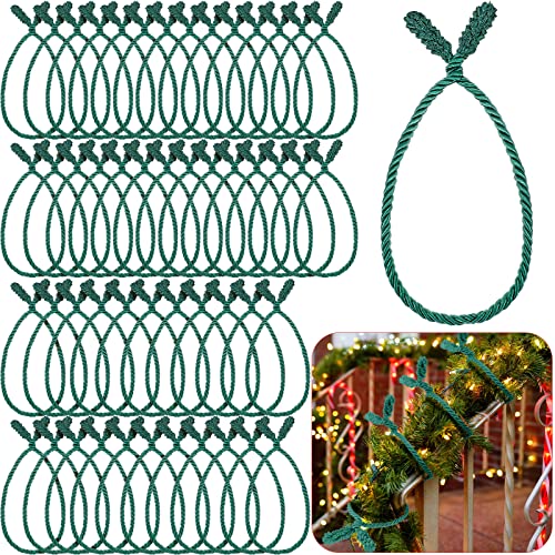 16 Pcs 20 Inches Green Christmas Garland Twist Ties C5753
