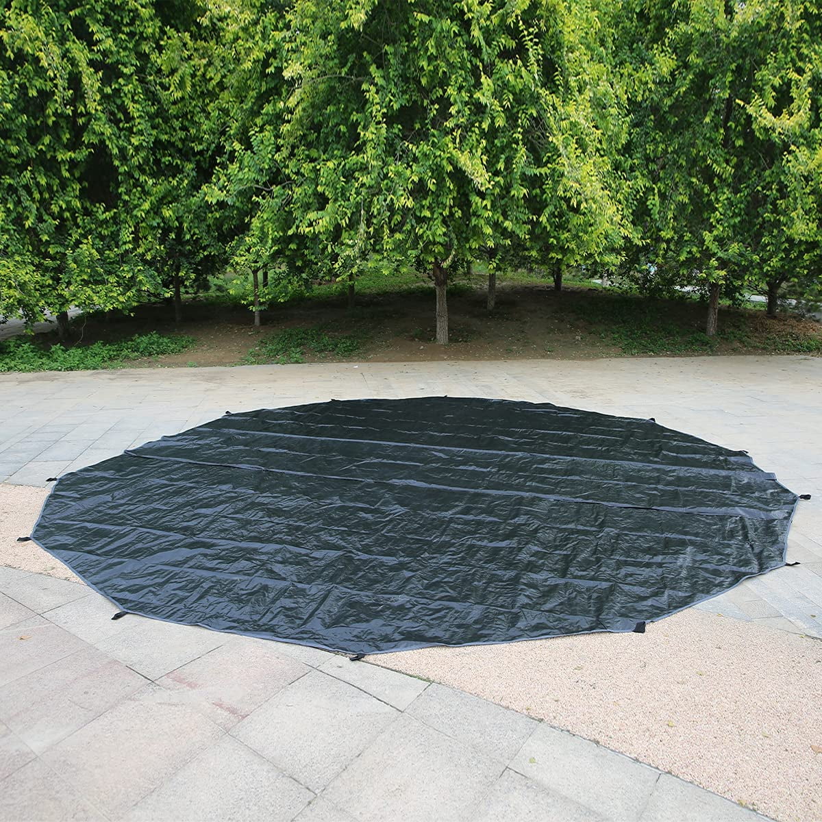 3M Outdoor Black Ultralight PE Round Mat L4282
