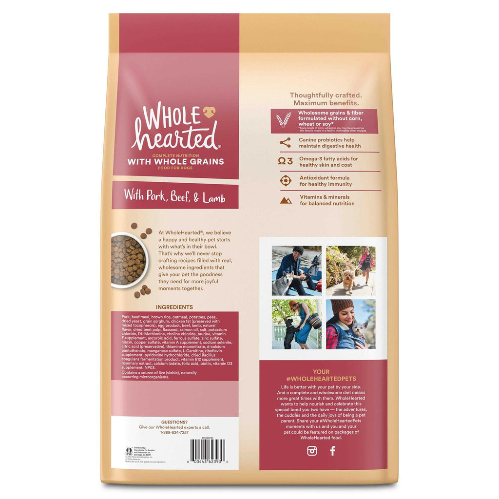 Whole Grains with Pork Beef & Lamb Dry Dog Food R287932