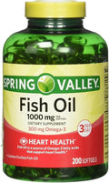 All Natural Fish Oil 1000 Mg 200 Soft Gel K72090