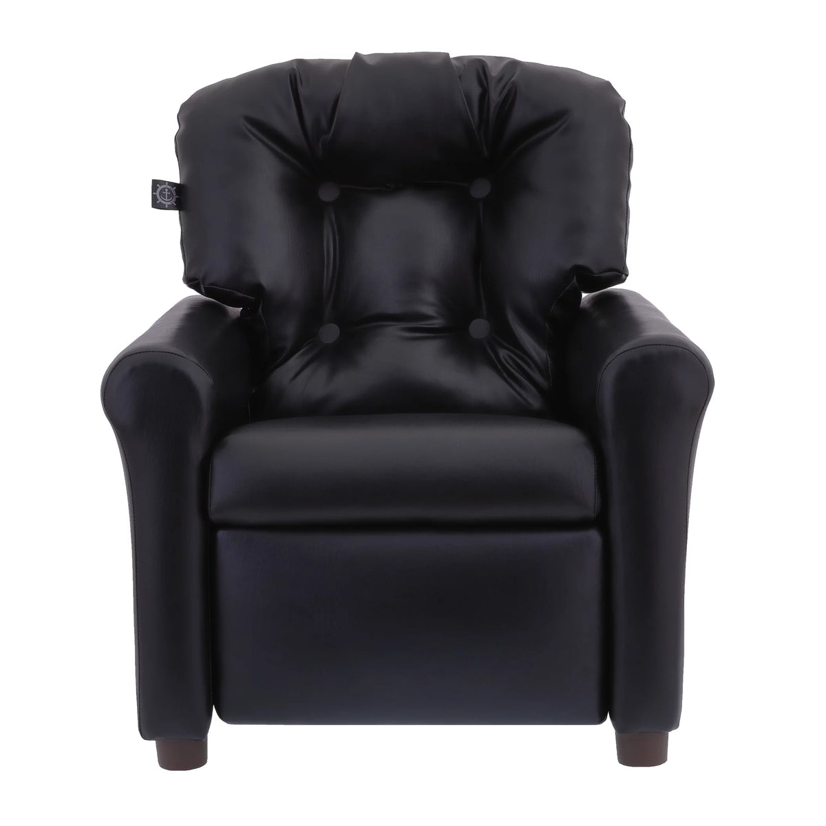 Kids Recliner Chair Polyester Linen Retro Orange E90821