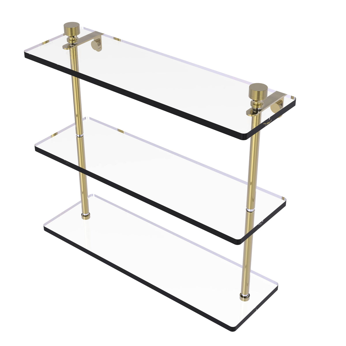 16 inch Triple Tiered Glass Shelf G88193
