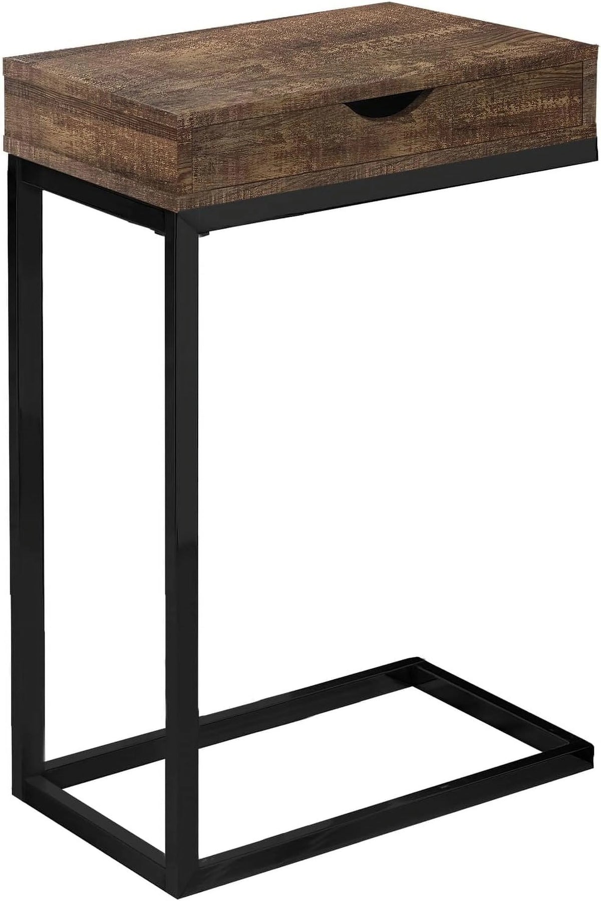 Brown Wood-Look Drawer Accent Table F443
