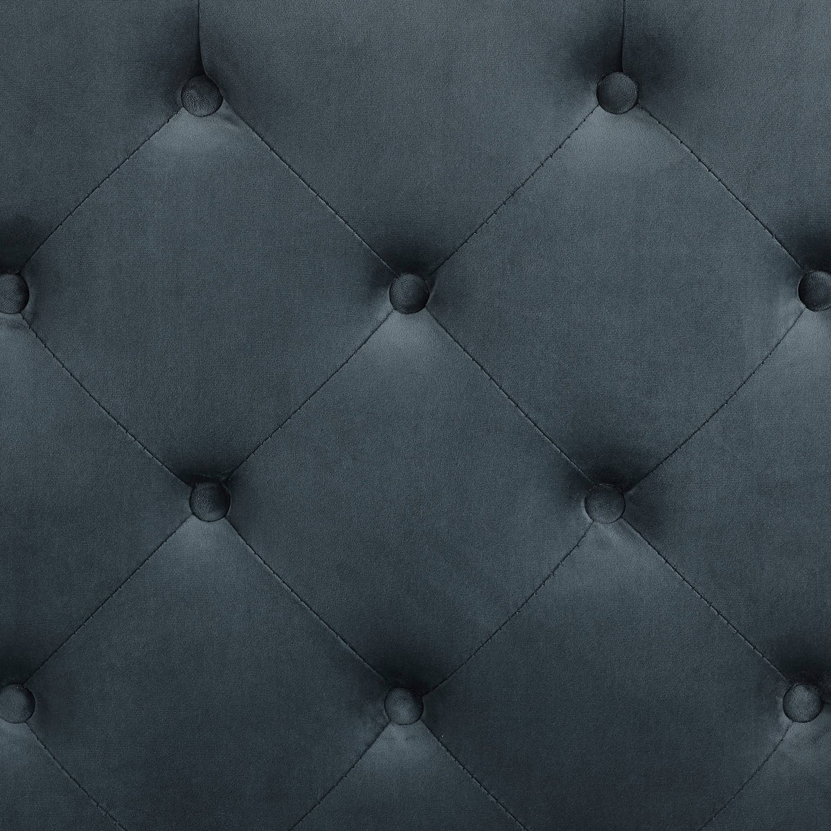 Blue Tufted Storage Ottoman with Casters U11016