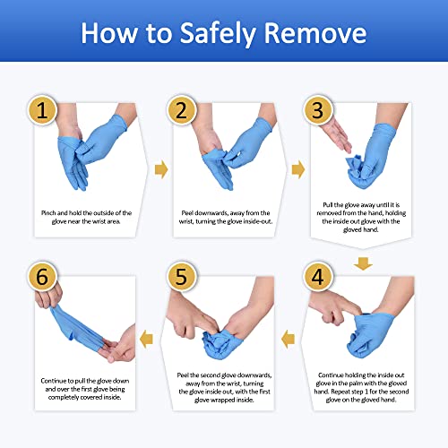 Blue Nitrile Exam Gloves, 4 mil, Powder-Free, Latex-Free, Non-Sterile T9293