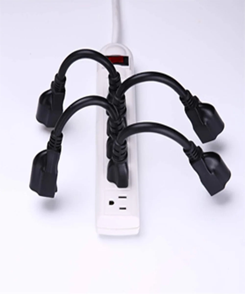 10 PACK 1 Feet Power Extension Cord W3383