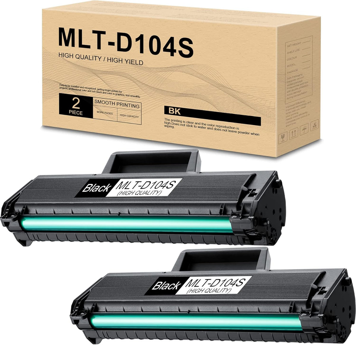 2 Pack Black Toner Cartridge E230875