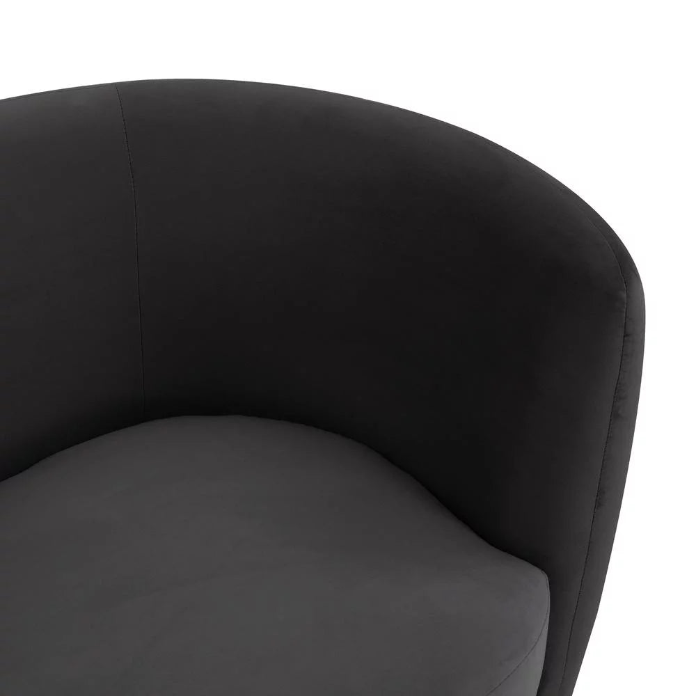 Black Velvet Loveseat J7653