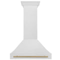 36 Inch Stainless Steel Range Hood with Champagne Bronze Handle C386409