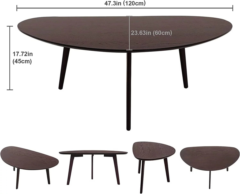 Black Oval Coffee Table Q466441