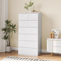 White 7 Drawer Dresser J684