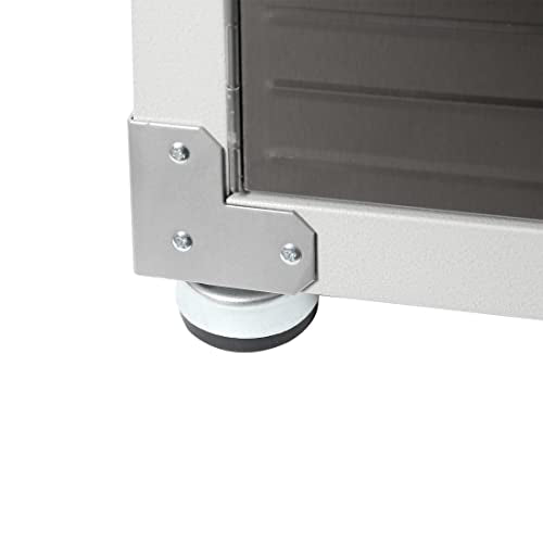 Solid Steel Lockable Metal Storage Cabinet with Adjustable Shelves, 48" W x 24" D x 72" H Z4767