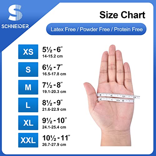 Blue Nitrile Exam Gloves, 4 mil, Powder-Free, Latex-Free, Non-Sterile T9293