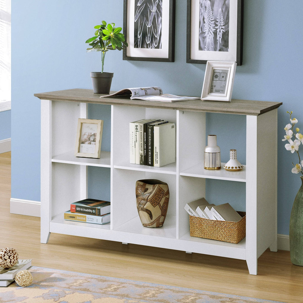 White 6-Cube Bookcase C418