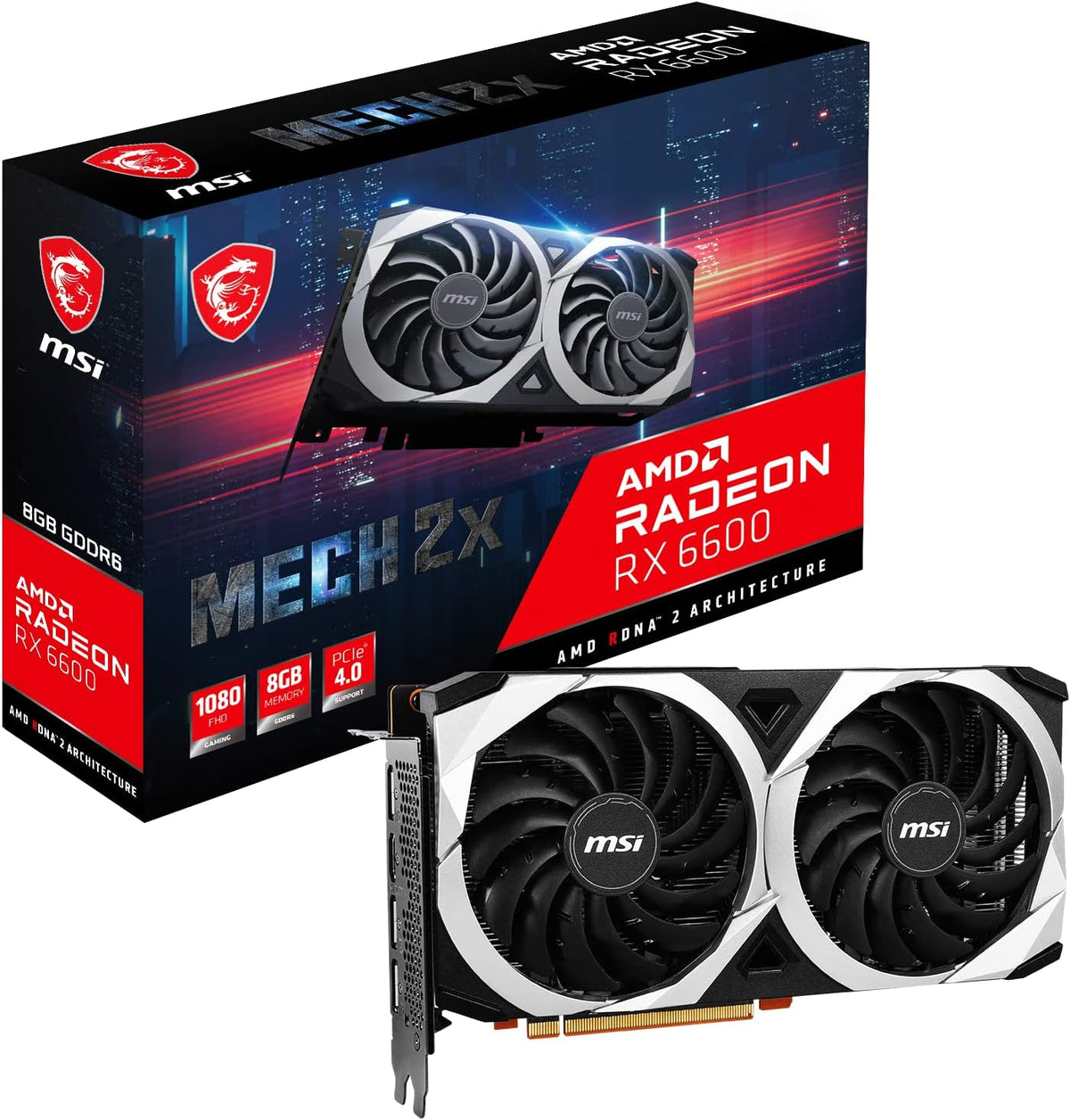 AMD Radeon RX 6600 8GB GDDR6 Graphics Card B40669