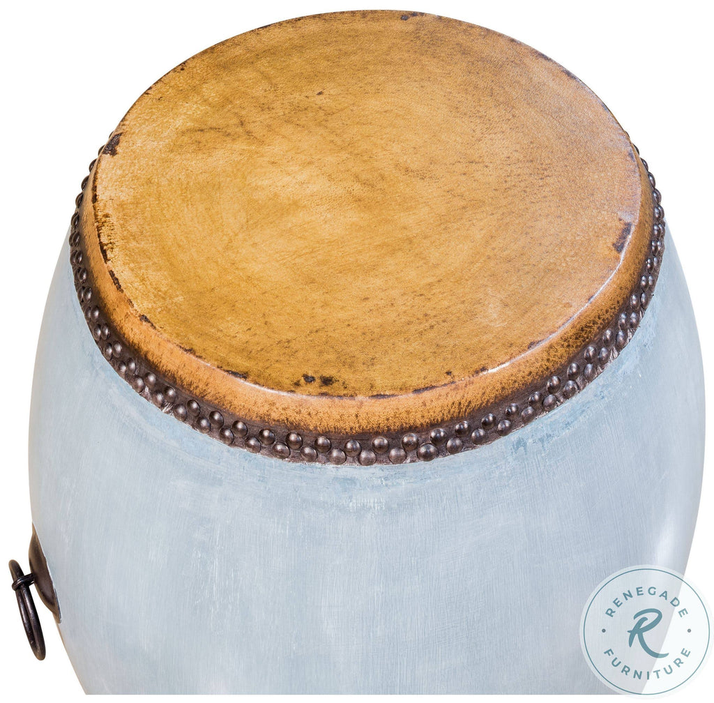 Blue Drum End Table W851333
