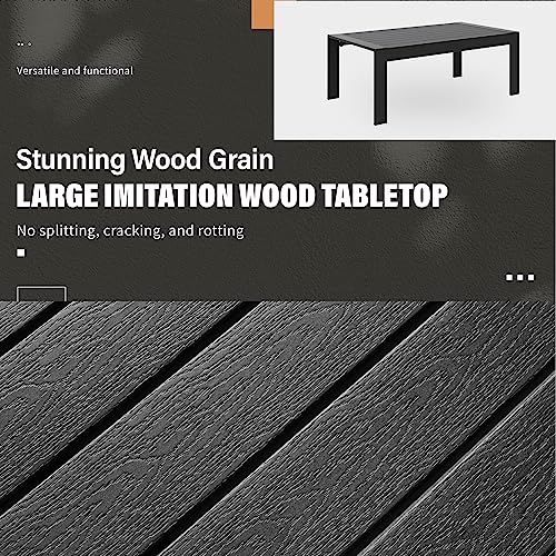 7 Seats Aluminum Patio Furniture Set with Coffee Table I326175