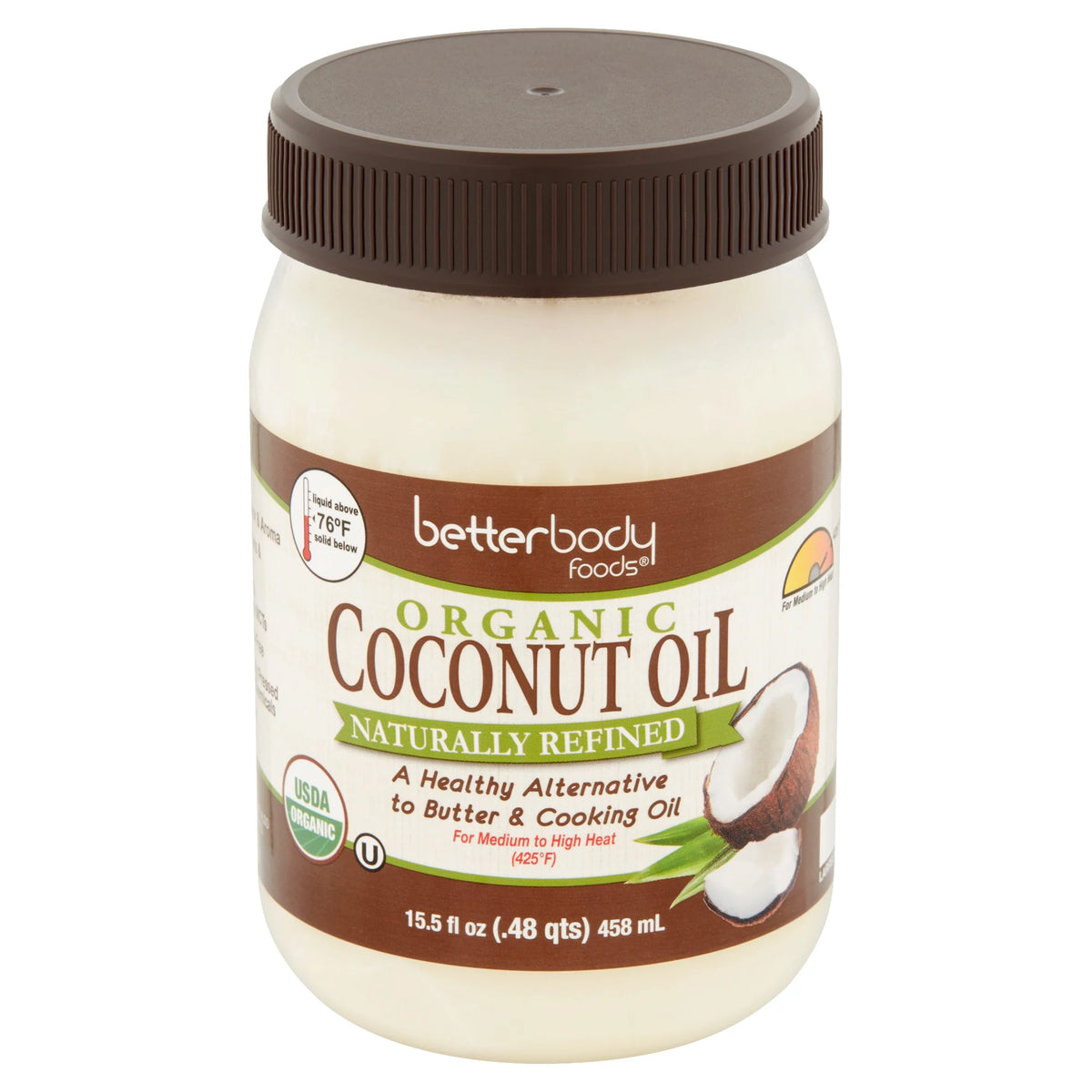 Organic Naturally Refined Coconut Oil, 15.5 fl oz, 6 pack D190572