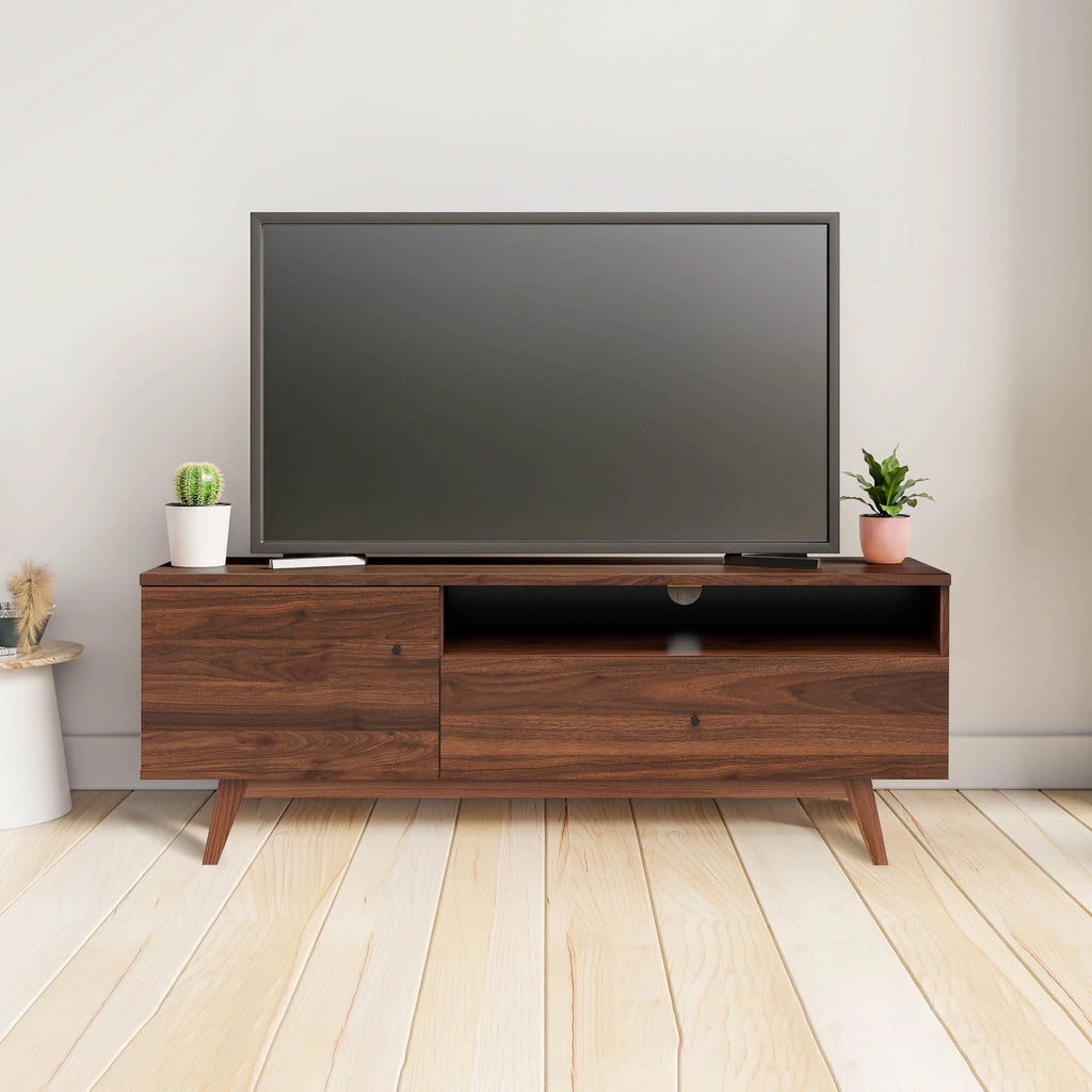 Mid-Century Wood TV Stand P4563