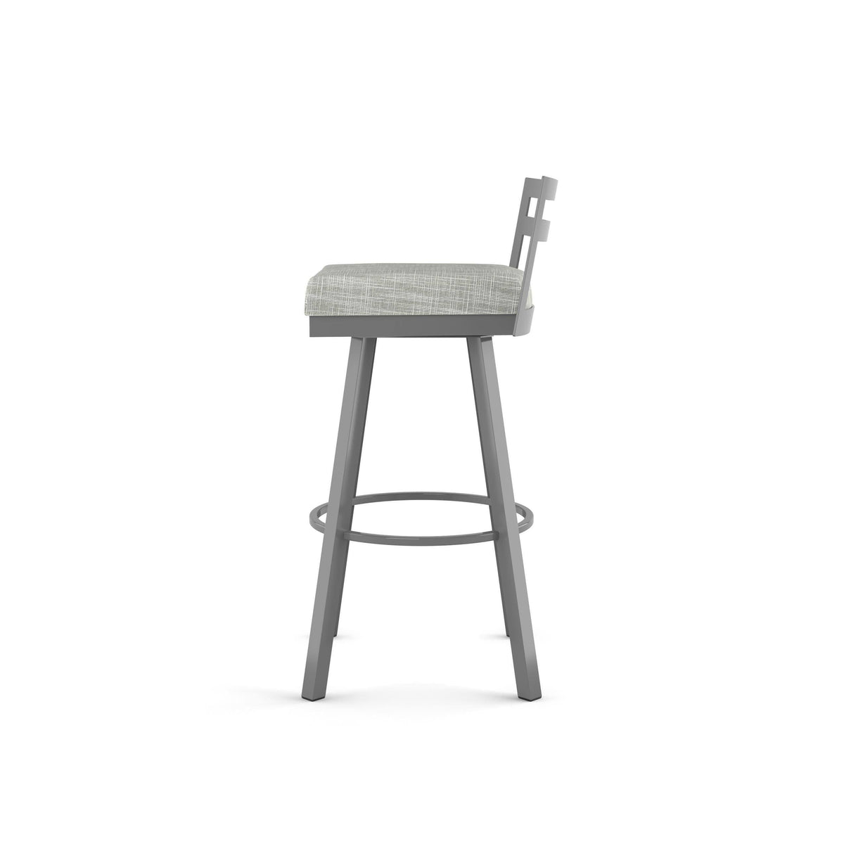 Black Faux Leather Swivel Counter Stool Z611976